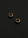 Twisted Hoops Bread Twist Hoop Earrings