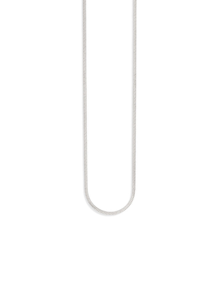 CnHnOn Fat Shop High-Color Square Snake Chain Necklace – Minimalist, Versatile, Fashionable