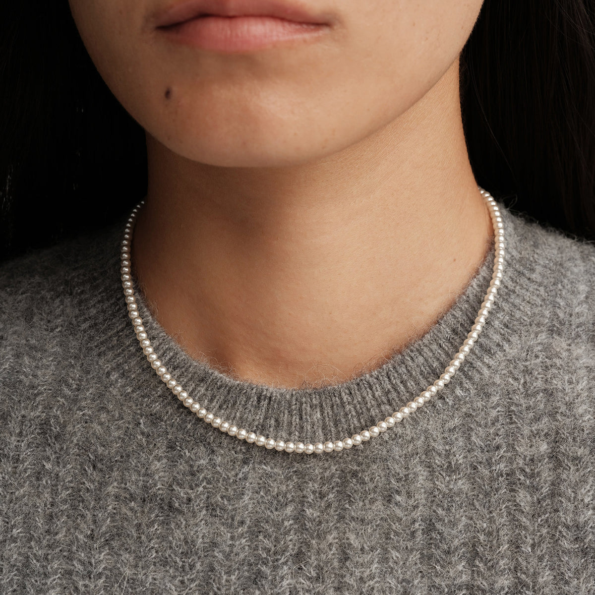 Perfect Round High-Luster Pearl Necklace – Versatile, Elegant, Classic, Available in Multiple Sizes