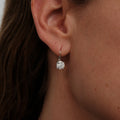 S925 Sterling Silver 1ct Moissanite Earrings - Minimalist High-Quality Versatile Long-Wearing