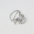 Layered Rhinestone Hoop Ear Cuff Clip-On Earrings for Non-Pierced Ears - Minimalist Chic