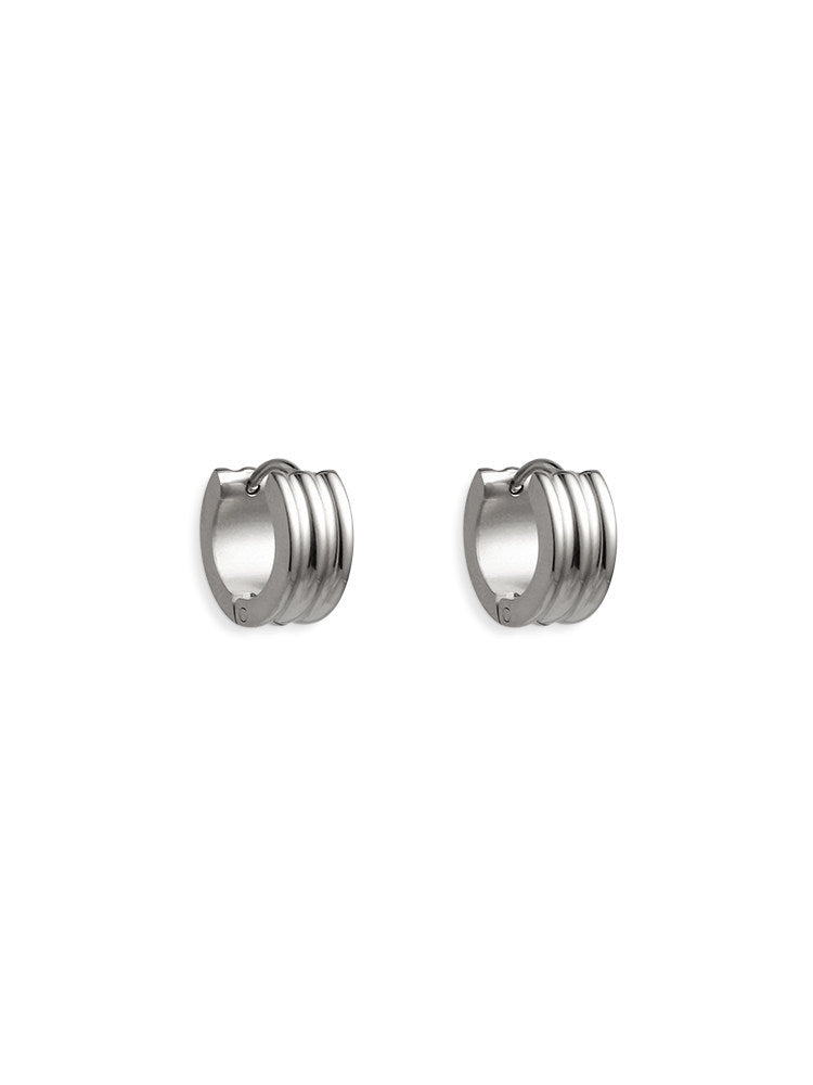 CnHnOn Minimalist Plain Hoop Earrings for Everyday Wear - Simple Circle Earrings for Commute and Daily Use