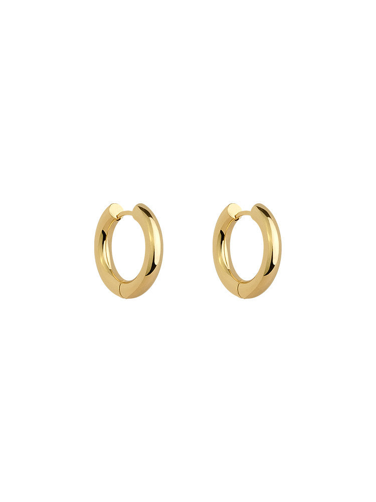 CnHnOn Chunky Unisex Earrings - Minimalist Stylish Versatile Thick Hoop Earrings