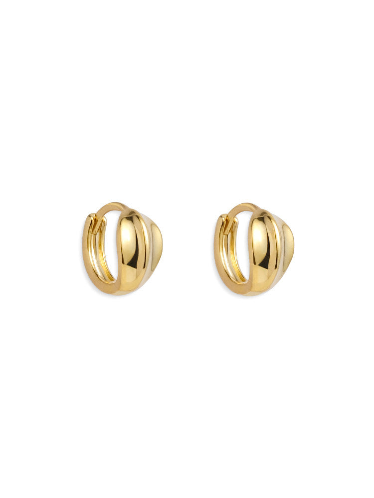 Mini Leaf Delicate Small Leaf-Shaped French Texture Stud Earrings