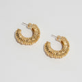 Molten Lava Natural Texture Vintage French Style Earrings