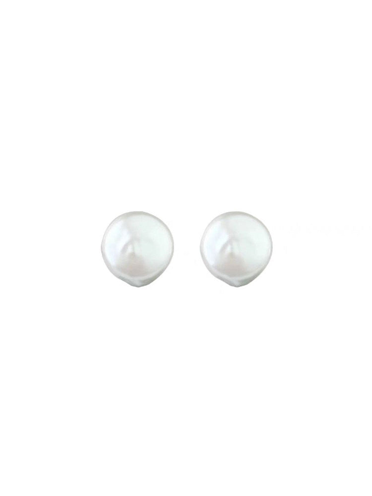 Natural Baroque Pearl 925 Sterling Silver Light Luxury Nordic Freshwater Pearl Earrings