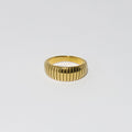 CnHnOn Fat Store European and American Fashion Minimalist Niche Gear Stripe Versatile Stacking Ring