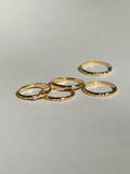 High Color Retention Fine Handcrafted Concave Shimmering Rhinestone Zircon Simple Ring