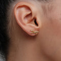 Matte Ultra-Thin Ribbon Bow Delicate Minimalist Versatile Earrings