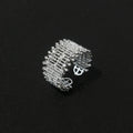 Lace Hollow Thorn Branch Micro-Set Zirconia Ring
