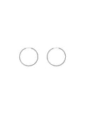 CnHnOn Classic Minimalist Sterling Silver Thin Hoop Earrings