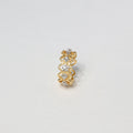 Italian Handmade Hollow Lace Vintage Court Floating Diamond Ring