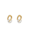3A Live Color Zirconia Bare Diamond Lucky Twinkle Small Earrings
