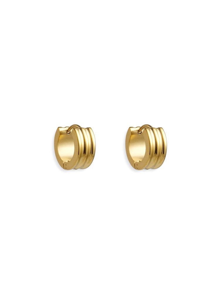 CnHnOn Minimalist Plain Hoop Earrings for Everyday Wear - Simple Circle Earrings for Commute and Daily Use