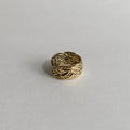 French Vintage Handwoven Braided Texture Ring - Unique Artisan Design