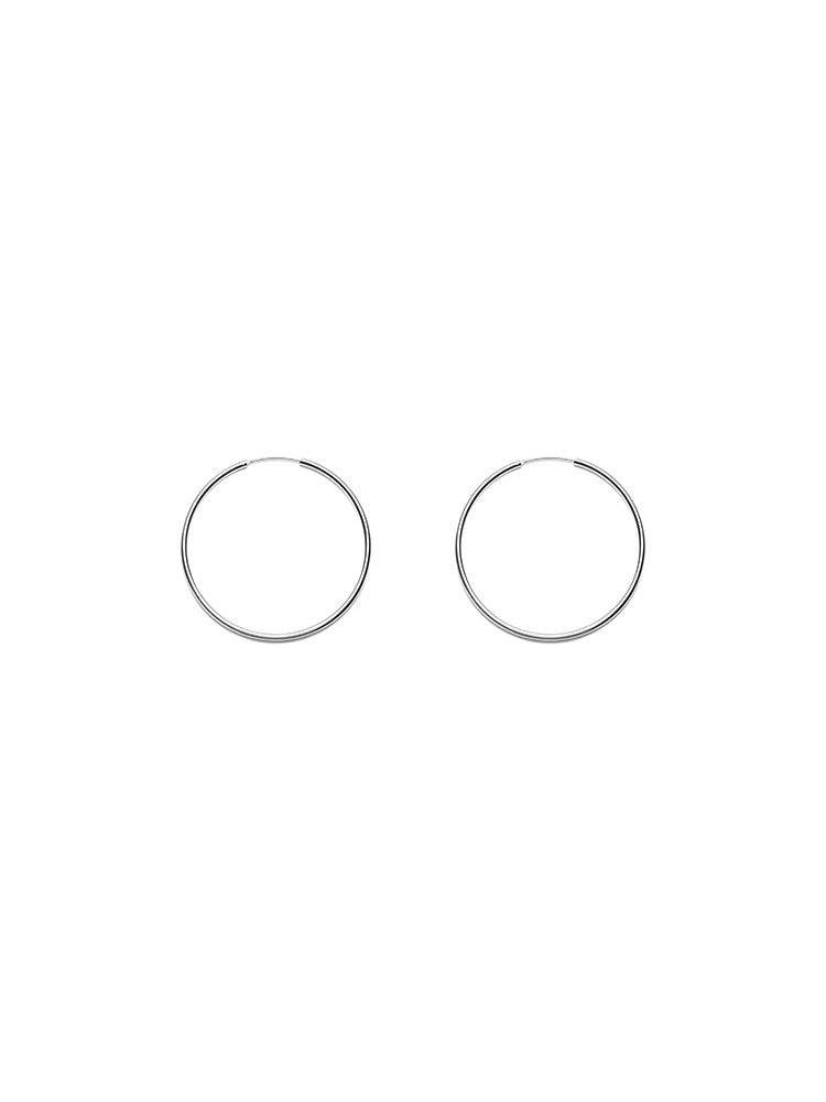 CnHnOn Classic Minimalist Sterling Silver Thin Hoop Earrings