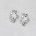 Lace Hollow-Out Embroidered Daisy French Style Earrings