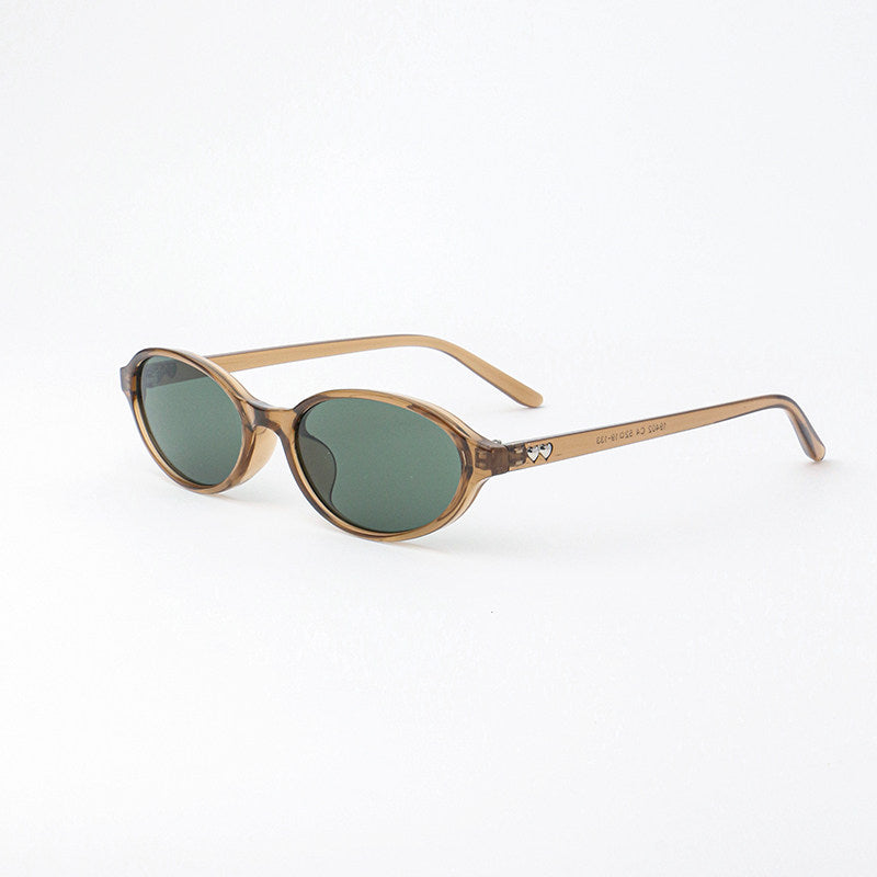 Classic Retro Oval Sunglasses for Face Slimming - Thin Frame