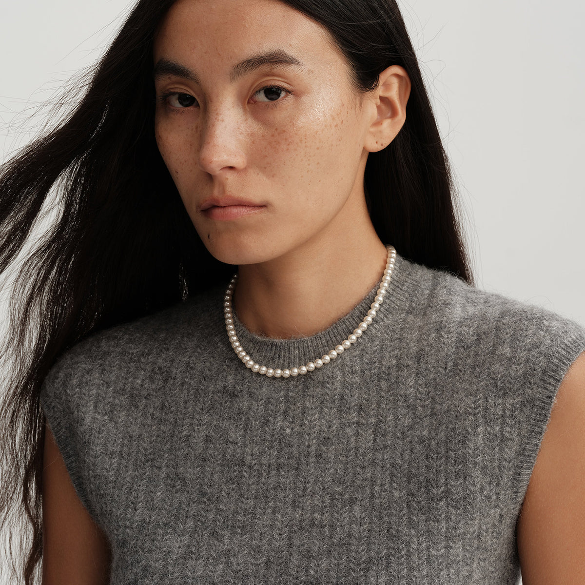 Perfect Round High-Luster Pearl Necklace – Versatile, Elegant, Classic, Available in Multiple Sizes