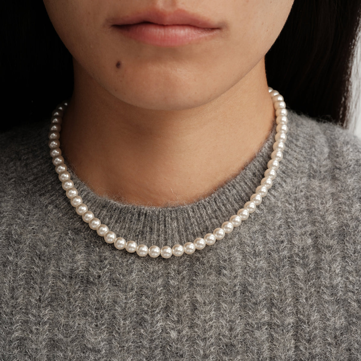 Perfect Round High-Luster Pearl Necklace – Versatile, Elegant, Classic, Available in Multiple Sizes