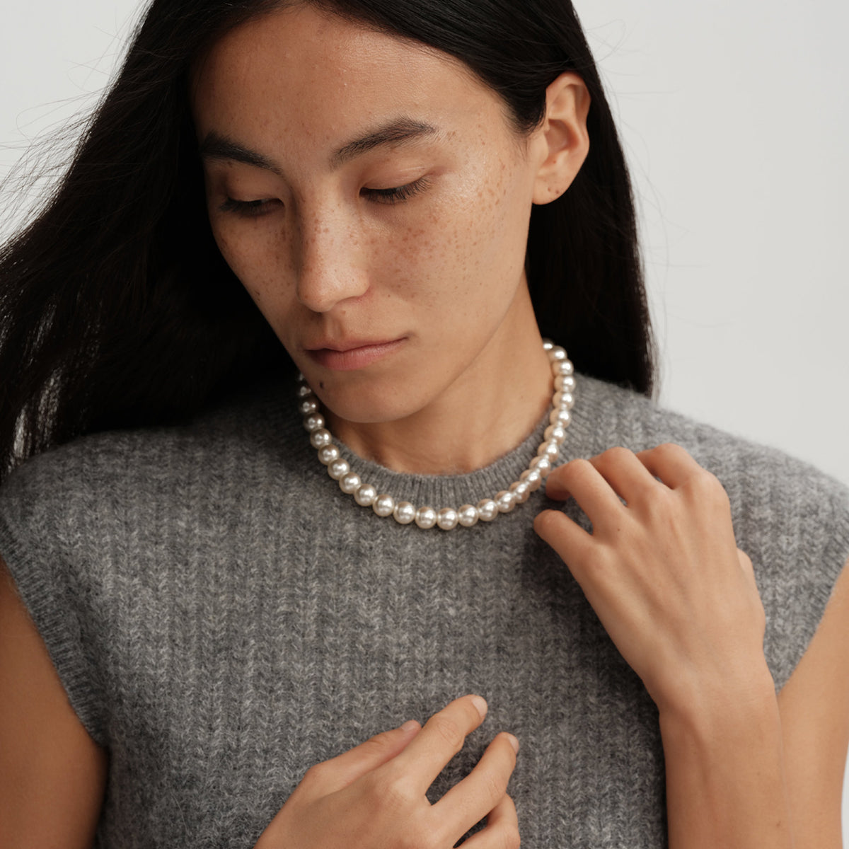 Perfect Round High-Luster Pearl Necklace – Versatile, Elegant, Classic, Available in Multiple Sizes