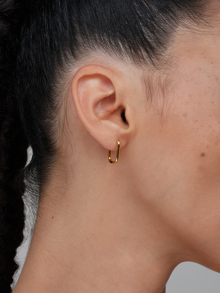 CnHnOn Fat Store Ultra-Fine Minimalist U-Shaped Hoop Earrings - Versatile Everyday Stylish Ear Cuffs