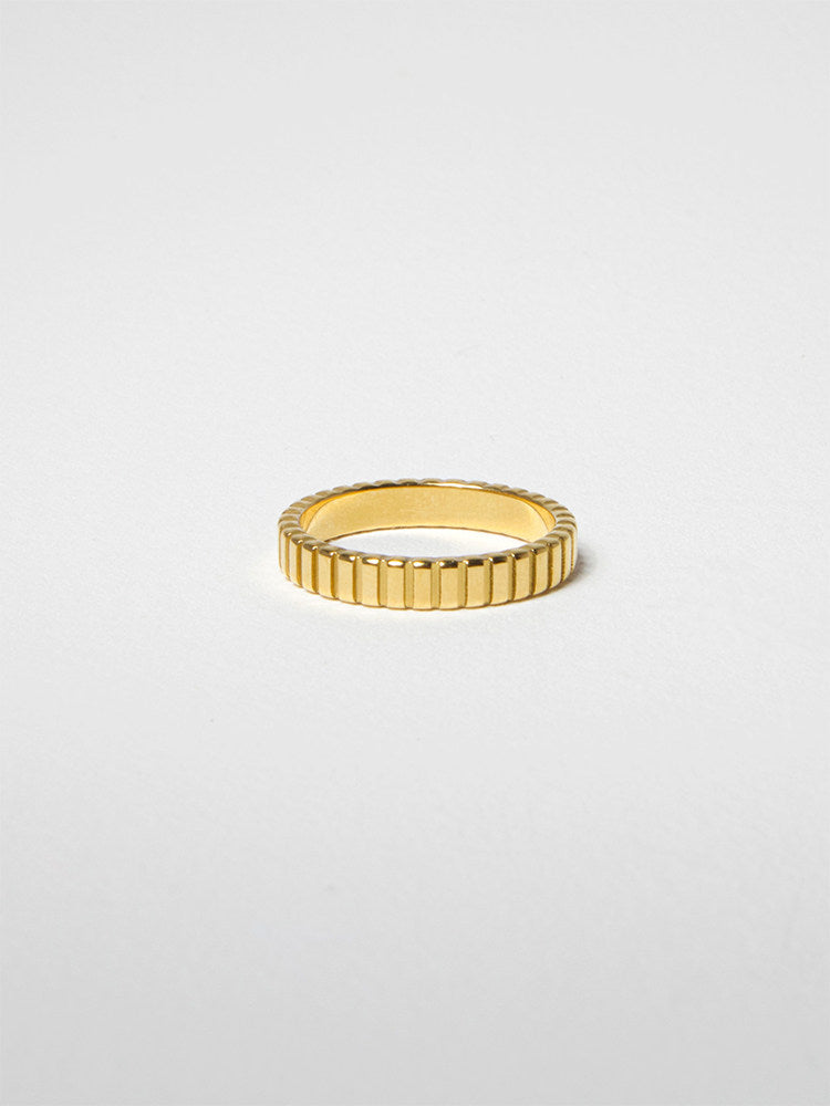 CnHnOn Fat Store European and American Fashion Minimalist Niche Gear Stripe Versatile Stacking Ring
