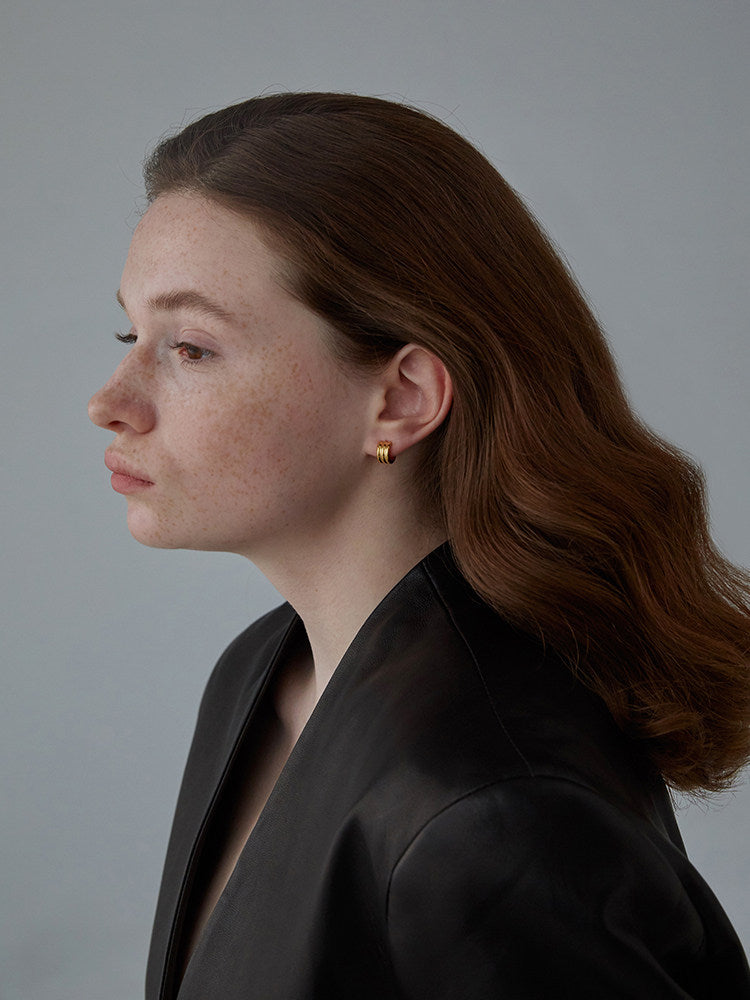 CnHnOn Minimalist Plain Hoop Earrings for Everyday Wear - Simple Circle Earrings for Commute and Daily Use