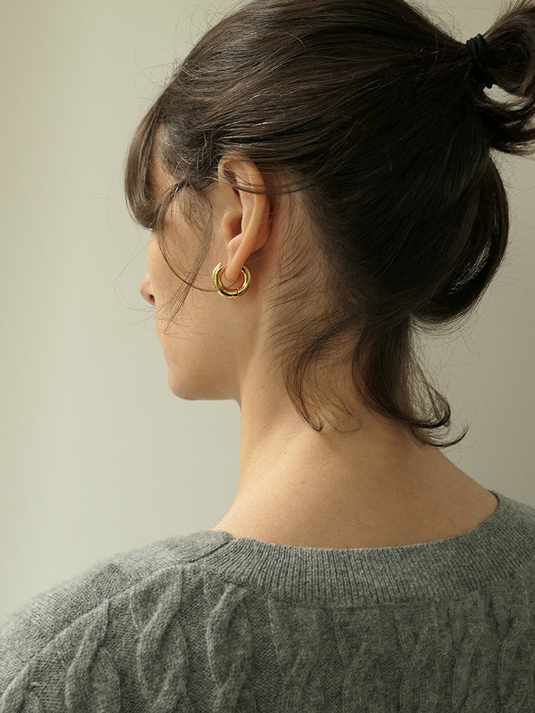 Everyday Hoops Minimalist Round Hoop Earrings