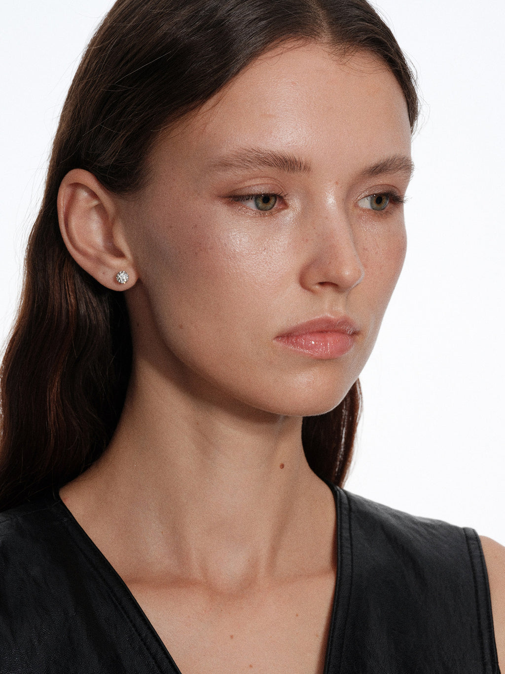 CnHnOn Fat Store Minimalist Fashion Mini Disco Ball Full Rhinestone Sparkling Bead Stud Earrings