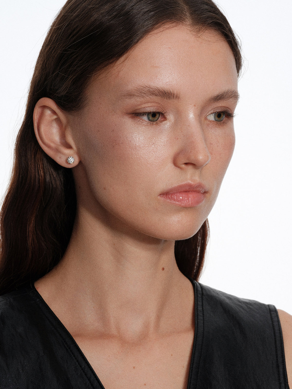 CnHnOn Fat Store Minimalist Fashion Mini Disco Ball Full Rhinestone Sparkling Bead Stud Earrings