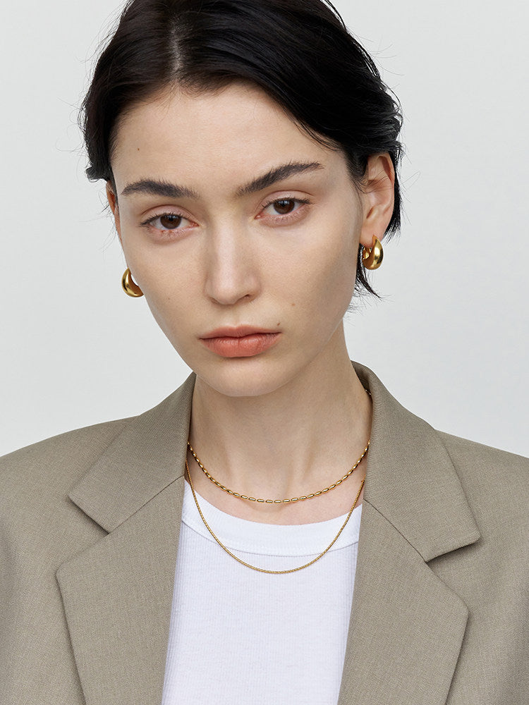 Minimalist Teardrop Earrings - Inspired by Bai Baihe's Style