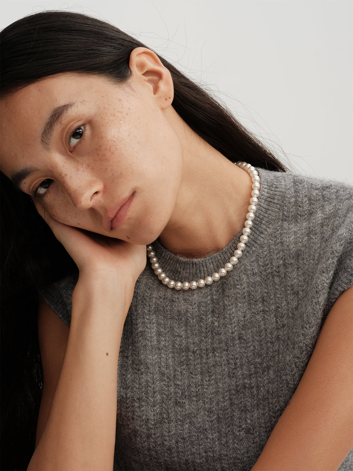 Perfect Round High-Luster Pearl Necklace – Versatile, Elegant, Classic, Available in Multiple Sizes