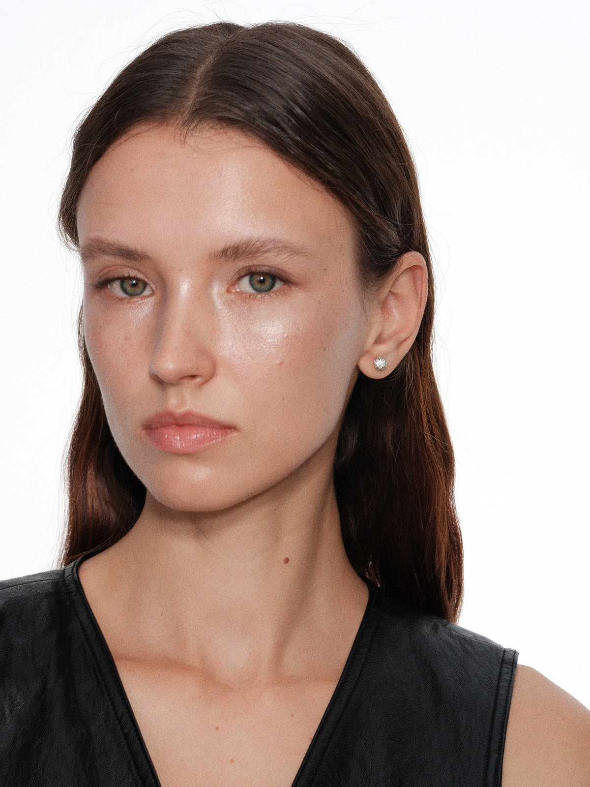 CnHnOn Fat Store Minimalist Fashion Mini Disco Ball Full Rhinestone Sparkling Bead Stud Earrings