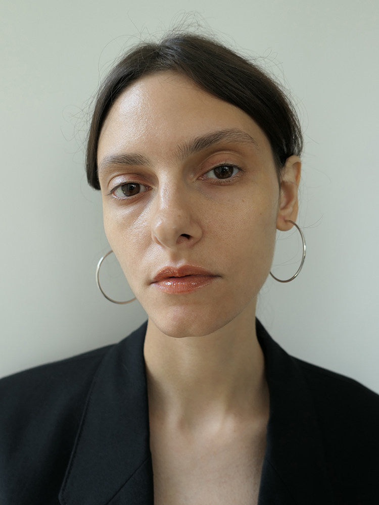 CnHnOn Classic Minimalist Sterling Silver Thin Hoop Earrings