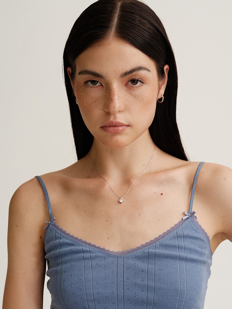 S925 Sterling Silver 1ct Moissanite Eight Hearts and Eight Arrows Round Cut Minimalist Collarbone Necklace