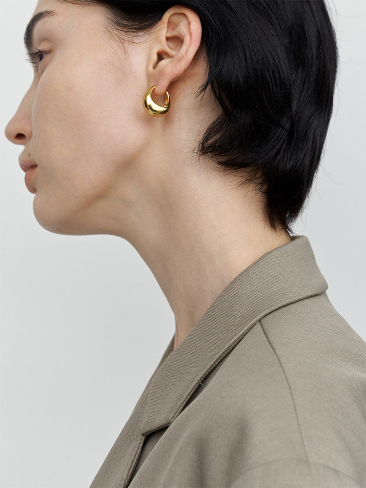 Minimalist Teardrop Earrings - Inspired by Bai Baihe's Style