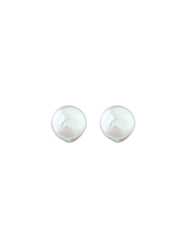 Natural Baroque Pearl 925 Sterling Silver Light Luxury Nordic Freshwater Pearl Earrings