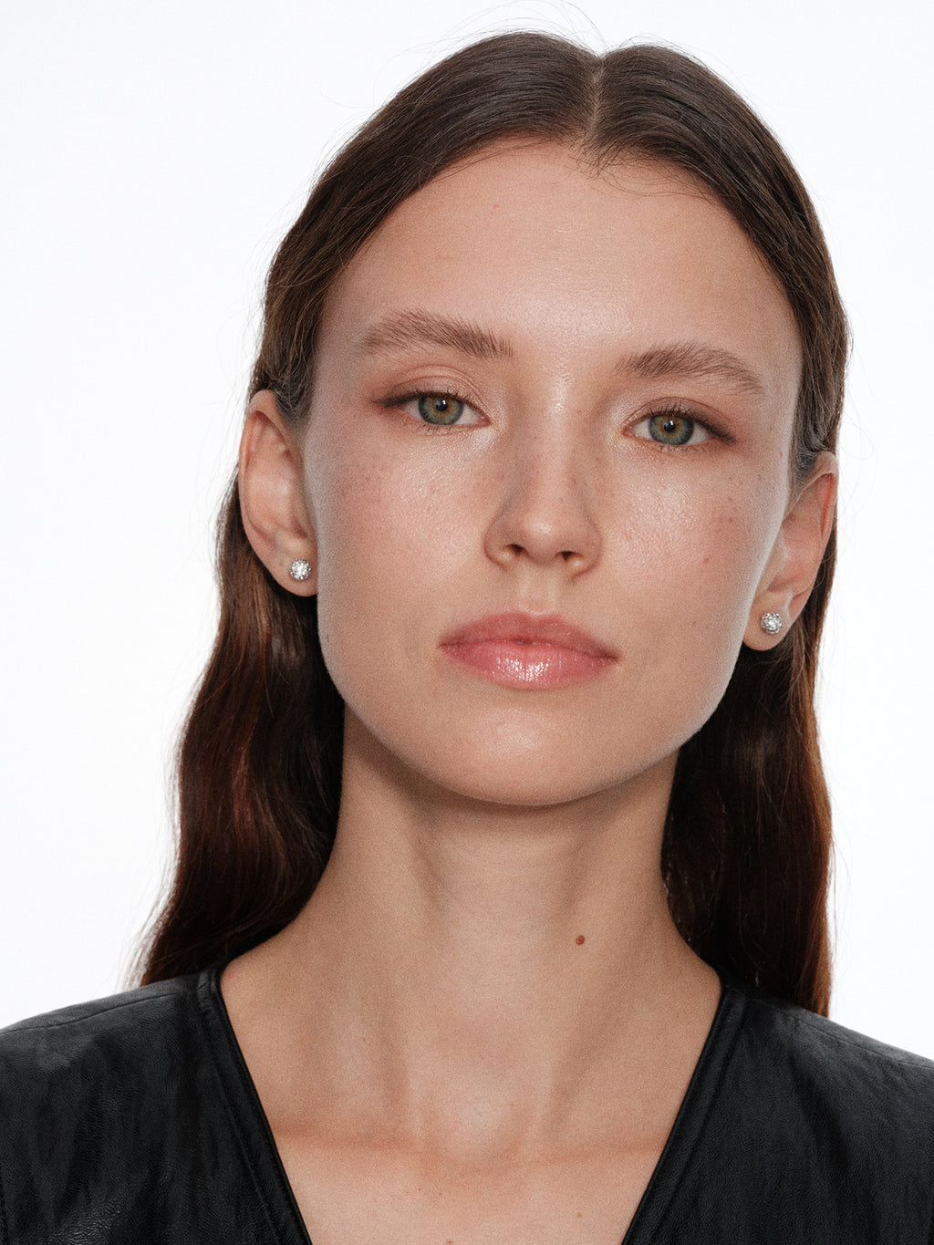 CnHnOn Fat Store Minimalist Fashion Mini Disco Ball Full Rhinestone Sparkling Bead Stud Earrings