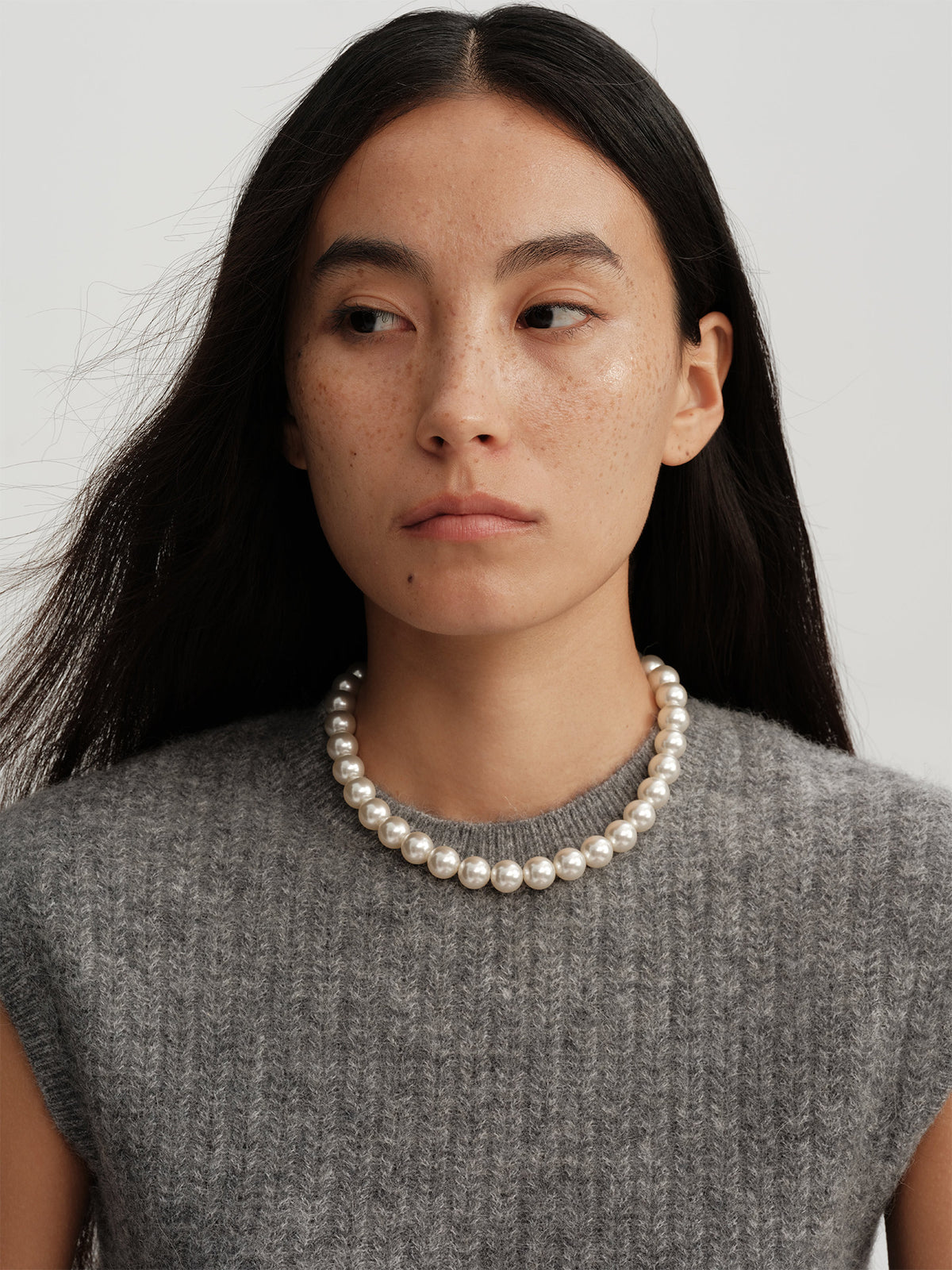 Perfect Round High-Luster Pearl Necklace – Versatile, Elegant, Classic, Available in Multiple Sizes